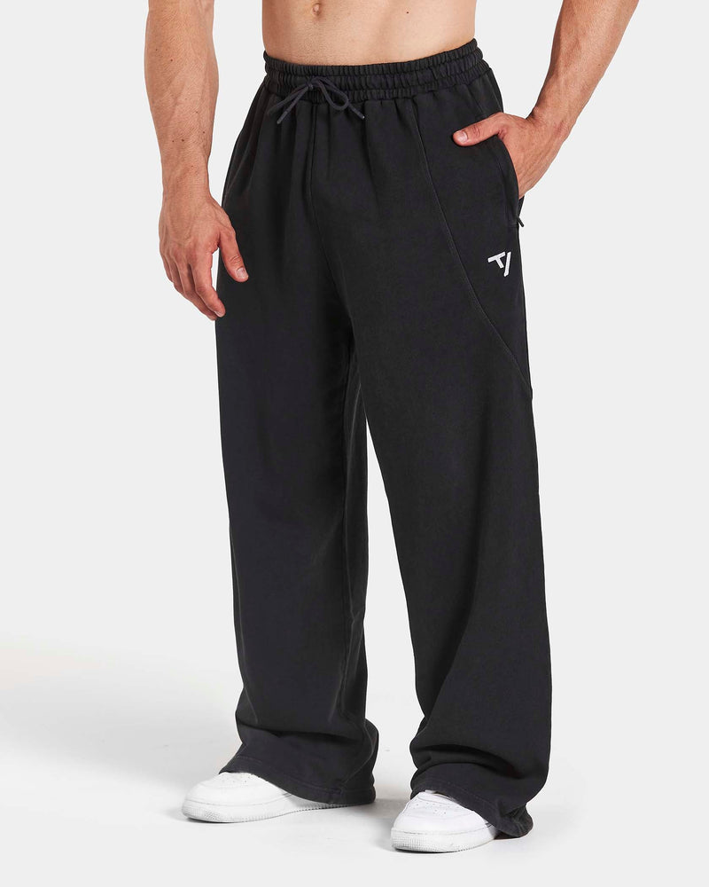 Pantalon de jogging Straight Leg oversize Legacy Lifting « Noir Acid »