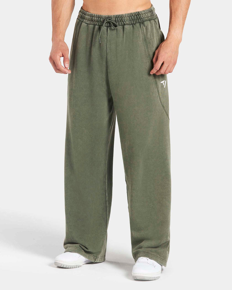 Pantalon de jogging Straight Leg oversize Legacy Lifting « Kaki Acid »