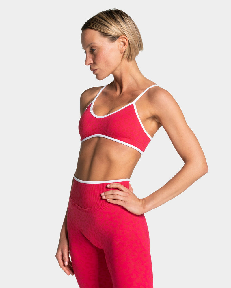 Brassière Contrastline « Léopard Berry »