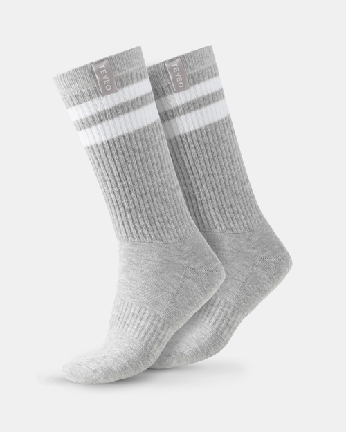 Chaussettes XXL Lift (2 paires) « gris clair/blanc »