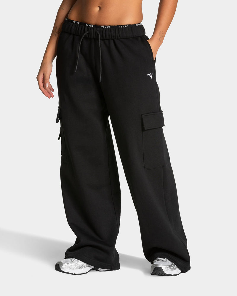 Pantalon de jogging cargo Wide Leg Lift « noir »