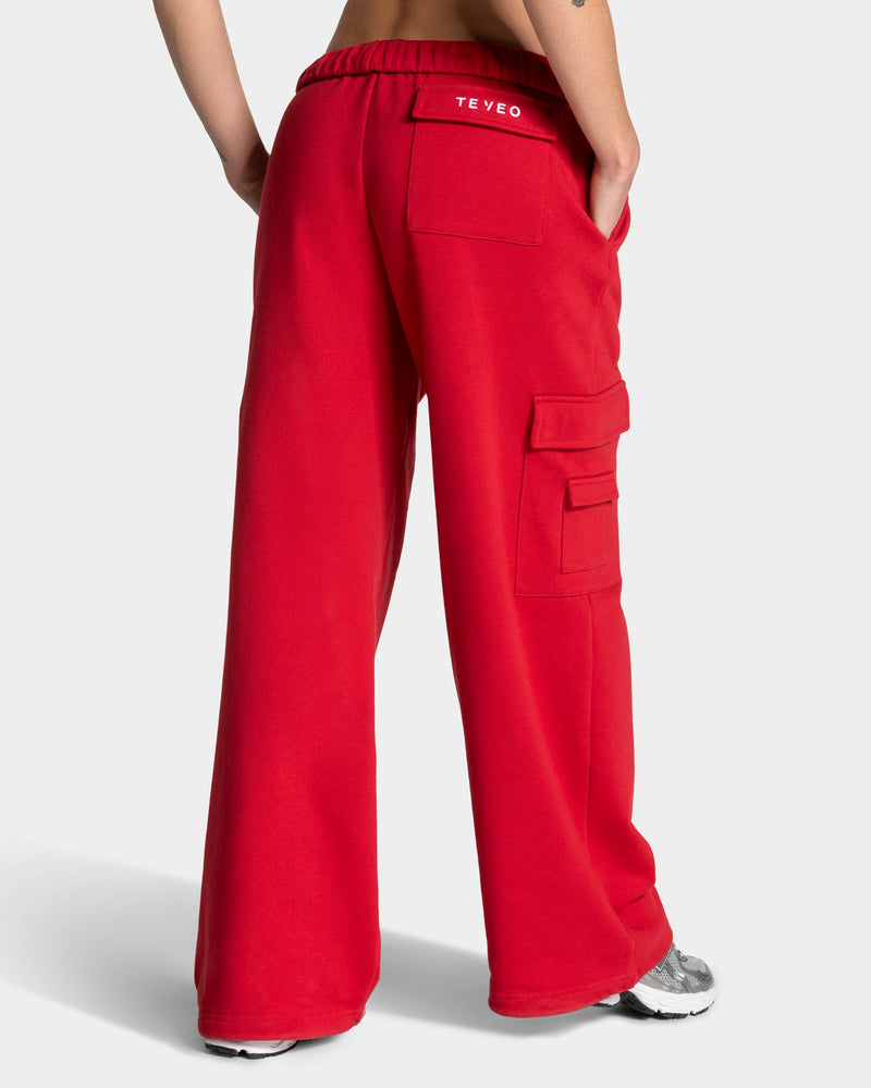 Pantalon de jogging cargo Wide Leg Lift « Chili »