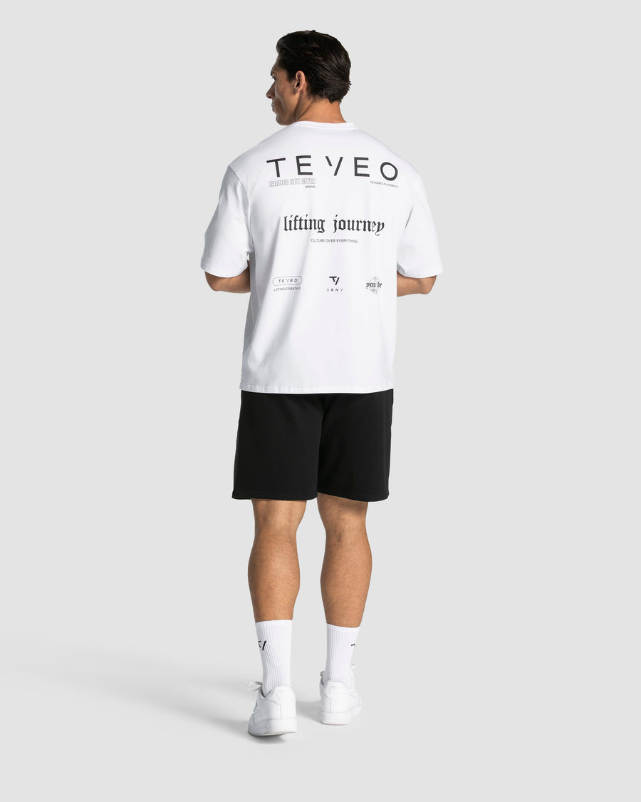 T-shirt oversize Lifting Journey « blanc »
