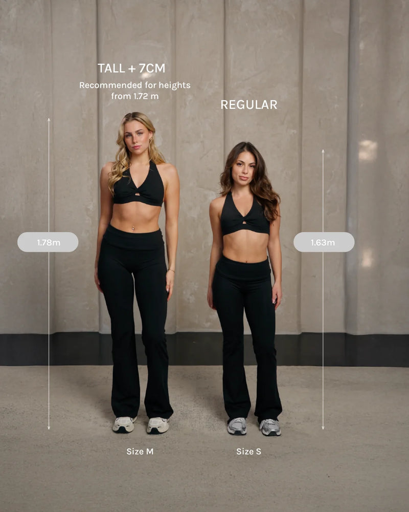 Legging évasé à coupe longue Mellow Fold Over « Blossom »