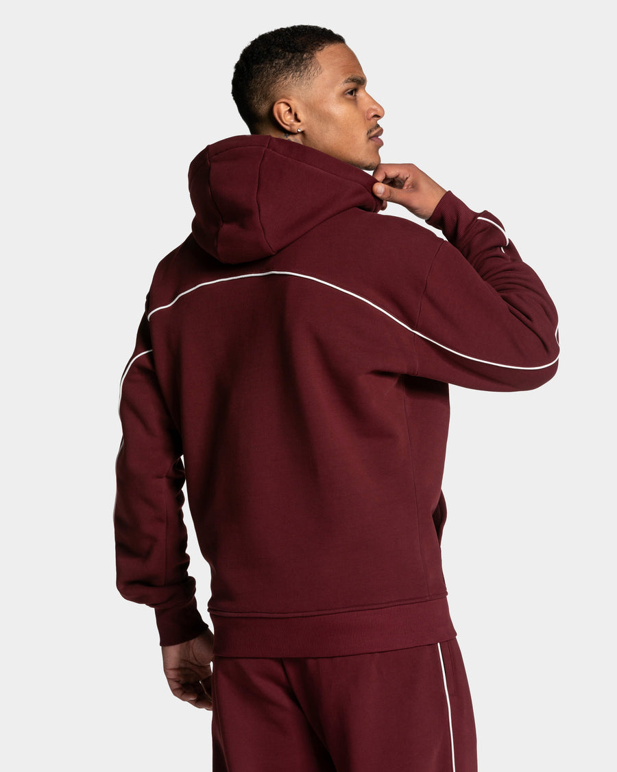 Veste de sport zippée Contrastline « bordeaux »