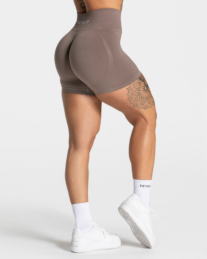Short Pure Covert Scrunch « moka »