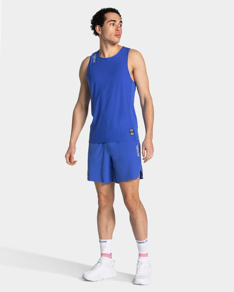 Short 7 pouces RUN « Bleu roi »