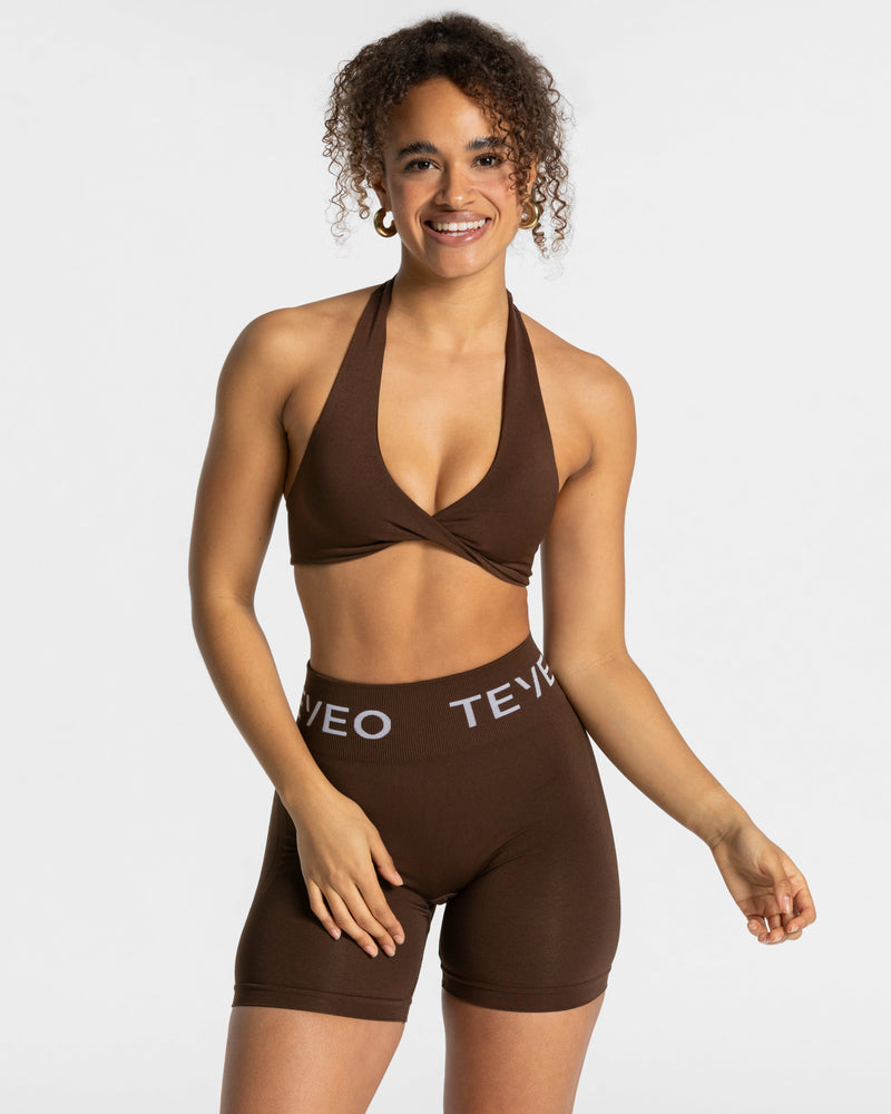 Brassière Signature Twisted « marron foncé »