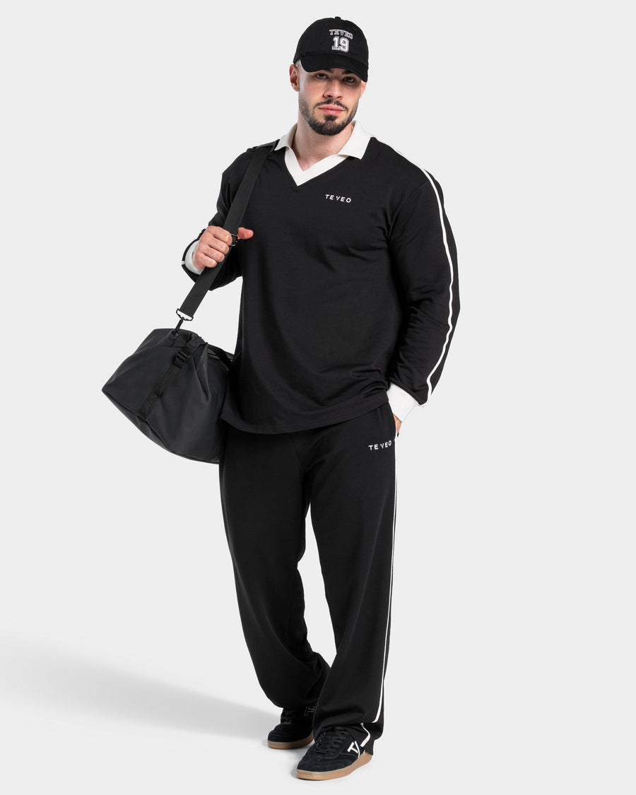 Polo à manches longues Soft « Noir »
