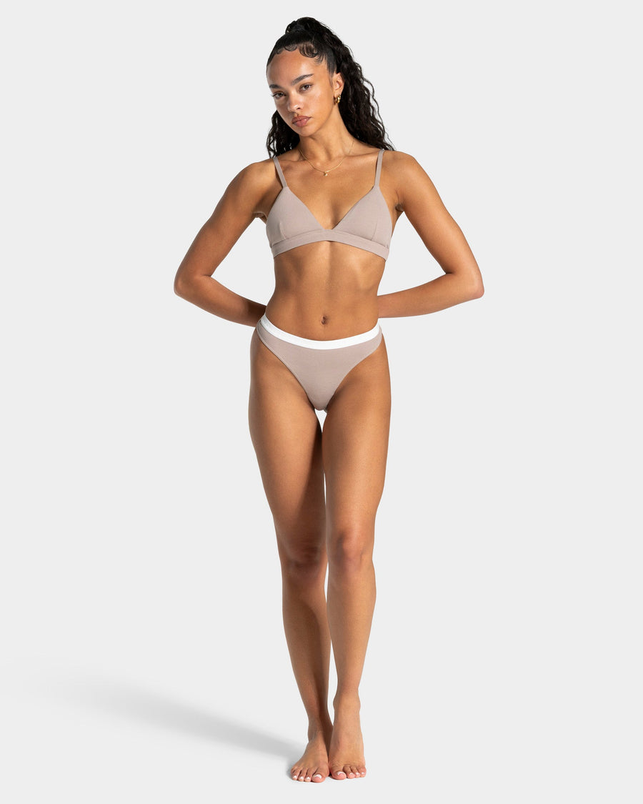 Tanga côtelé Soft « Cappuccino »