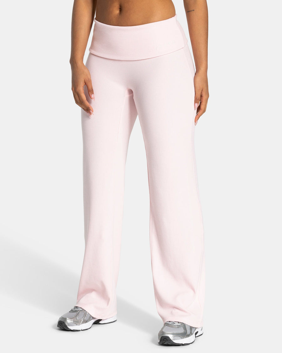 Pantalon côtelé à jambe droite standard Soft Foldover « Blossom »