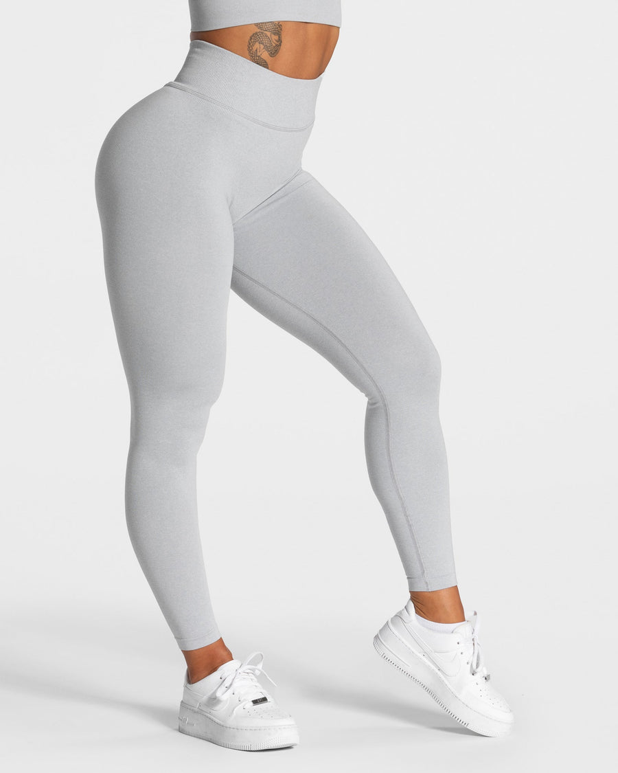 Legging Statement Scrunch « gris clair »
