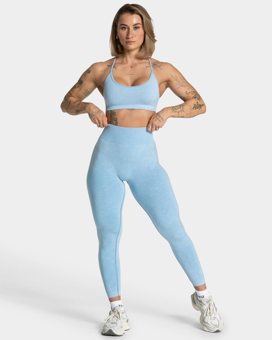 Legging Acid Covert scrunch « bleu layette »