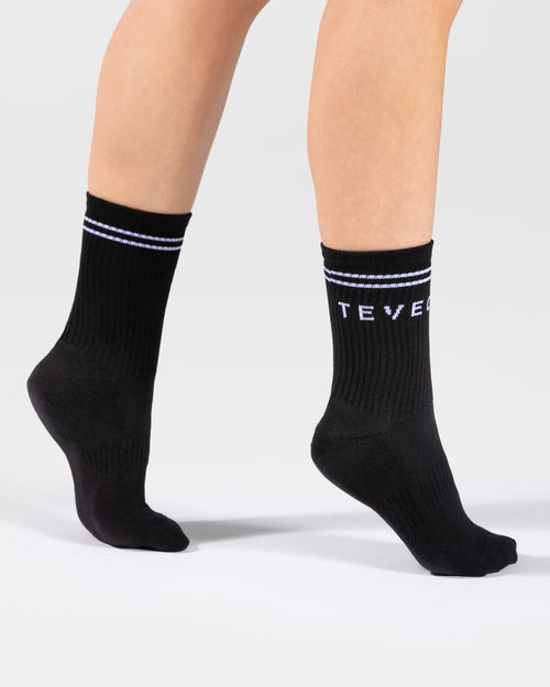 Chaussettes Crew (2 paires) « noir »