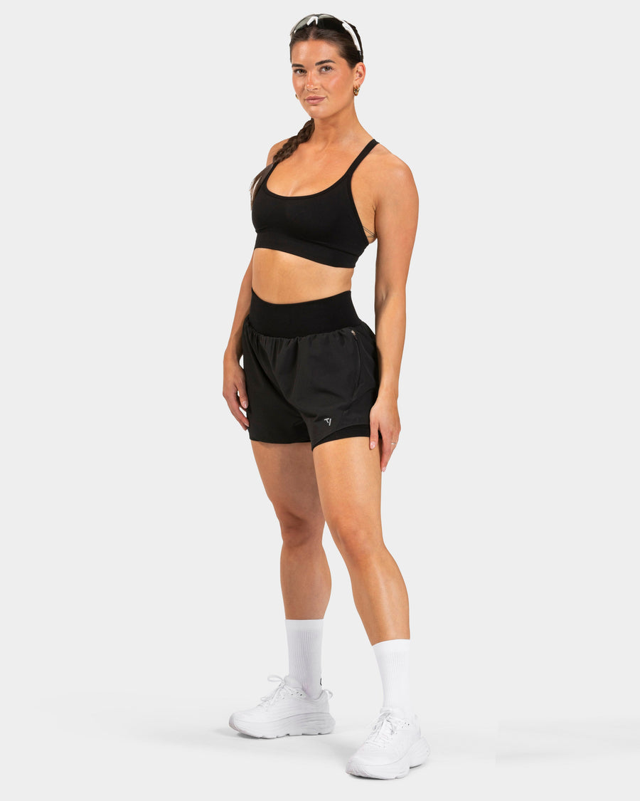 Short 2-en-1 END Running « noir »