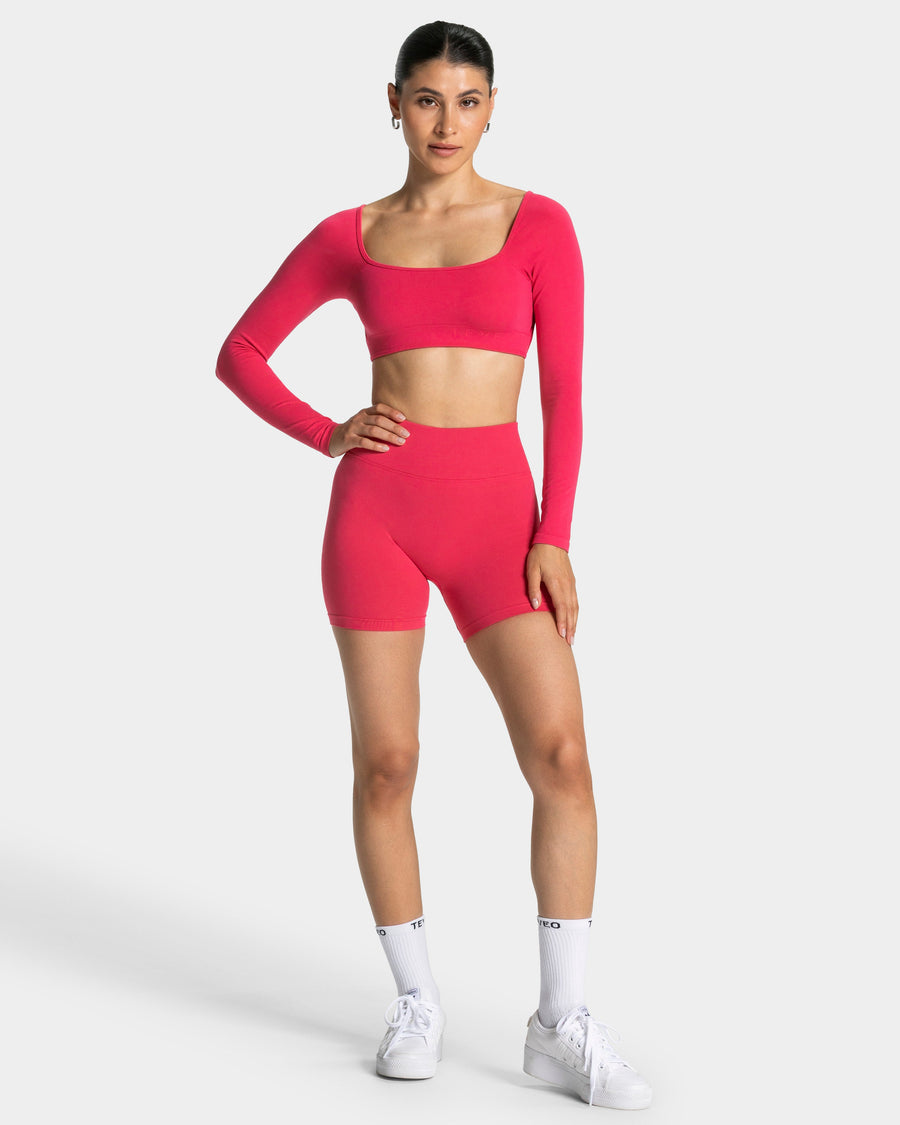 Haut à manches longues Backless Femme « berry »