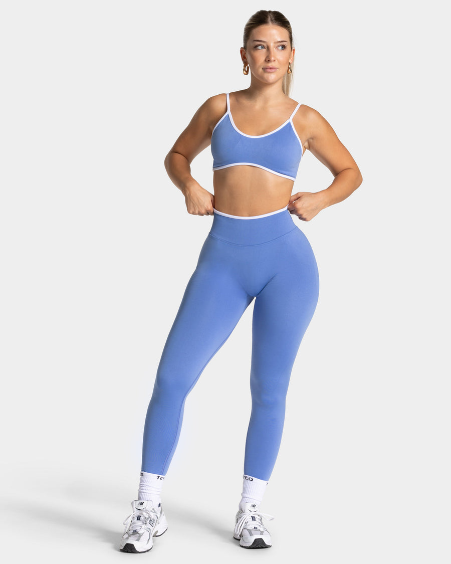 Legging Contrastline Sculpt scrunch « azur »