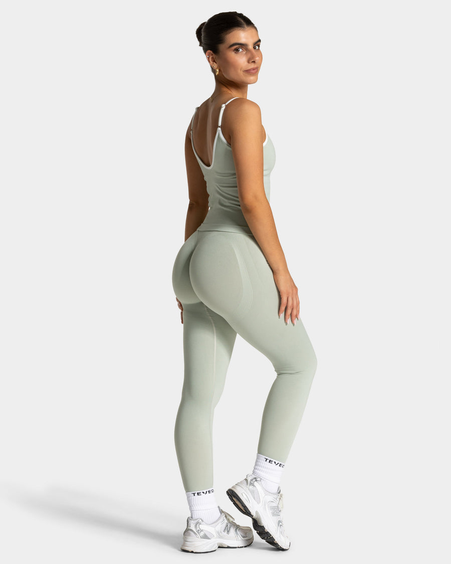 Legging Contrastline Sculpt scrunch « pistache »