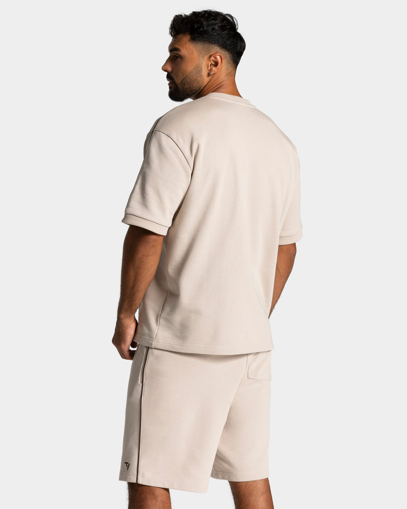 T-shirt oversize Contrastline « Cream »