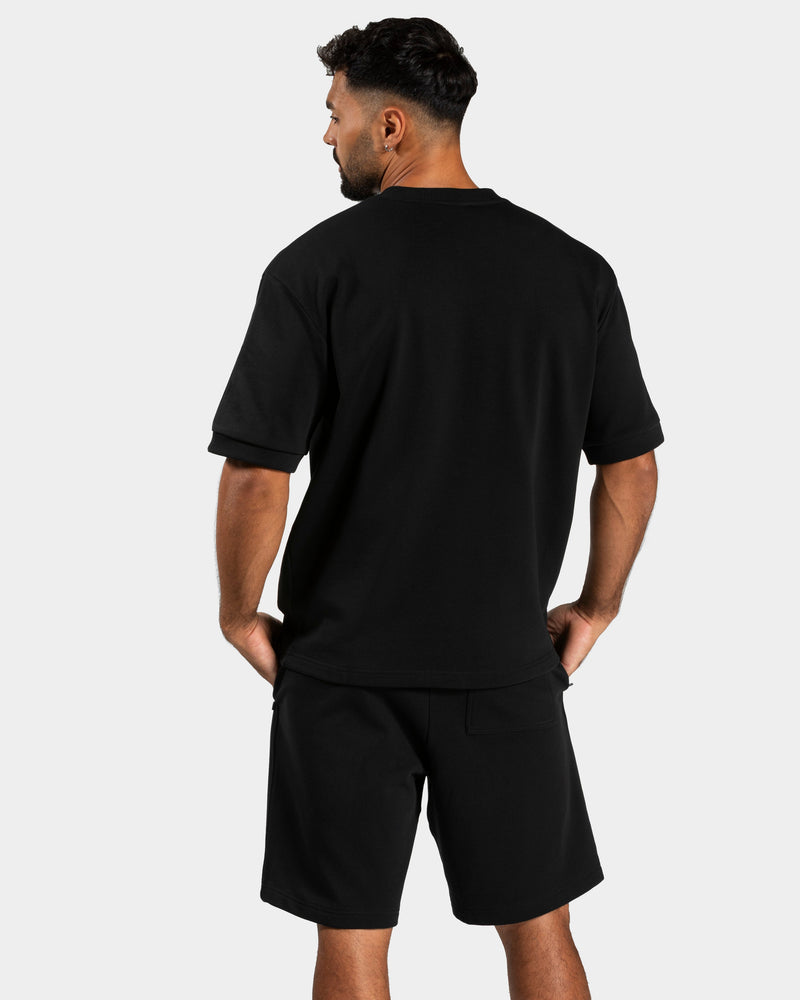 T-shirt oversize Contrastline « noir »