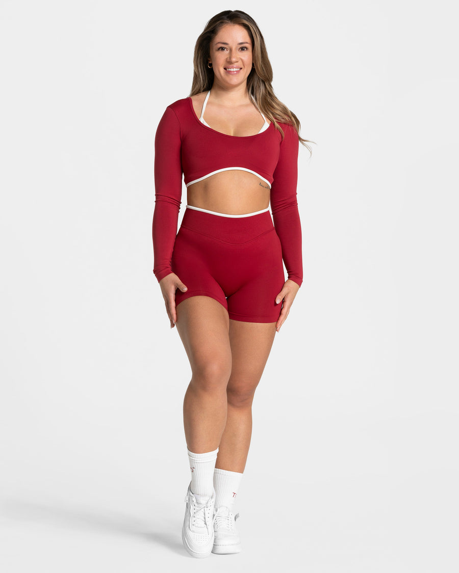 Short Contrastline Sculpt scrunch « Cherry »