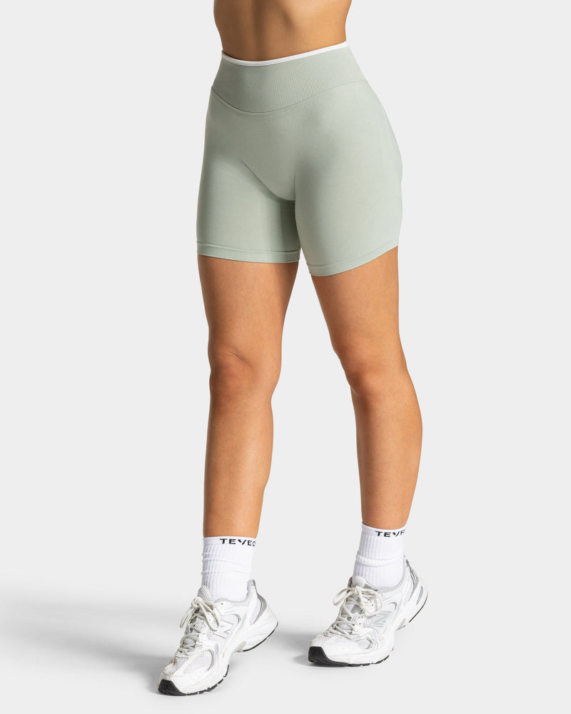 Short Contrastline Sculpt scrunch « pistache »