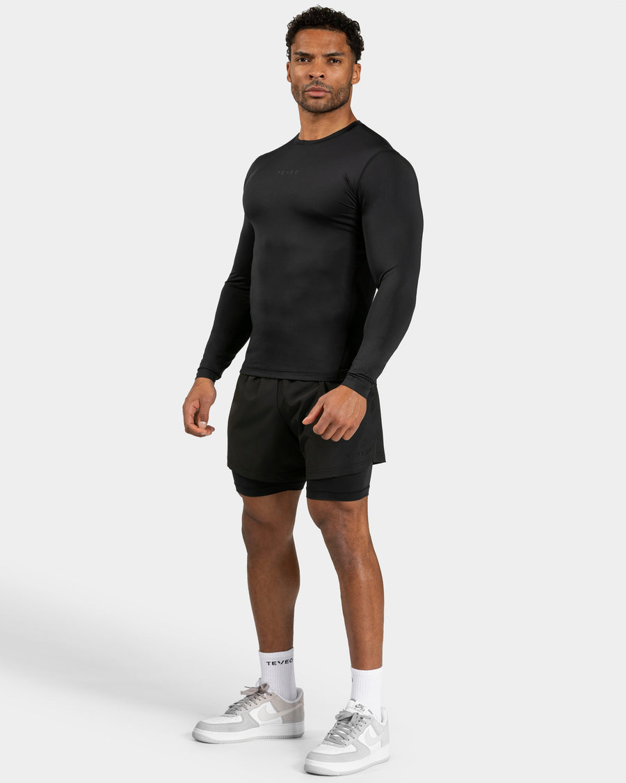 Haut à manches longues Pace Compression « noir »
