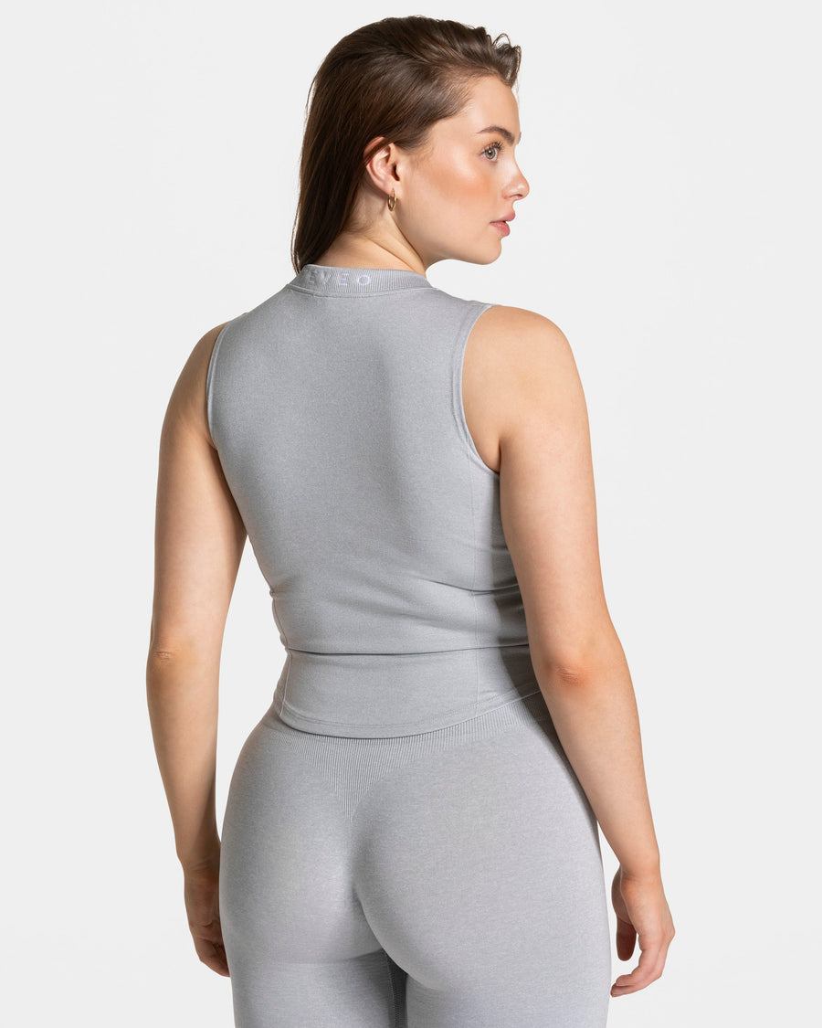 Débardeur zippé Timeless Pro « gris clair »