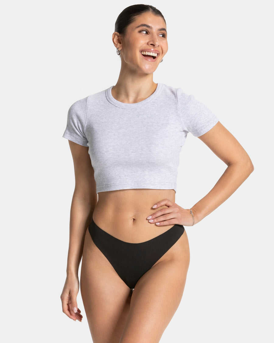 Tanga Seamless Padded (lot de 5) « noir »