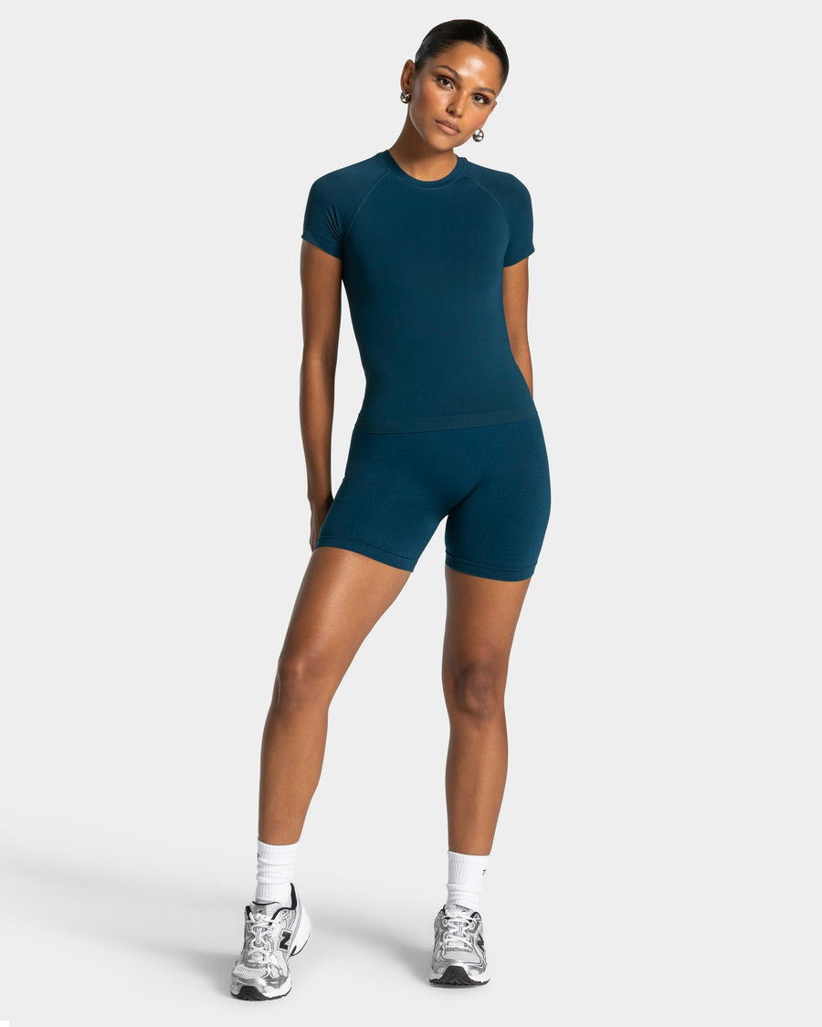Short Covert Scrunch Timeless Pro « sarcelle foncé »