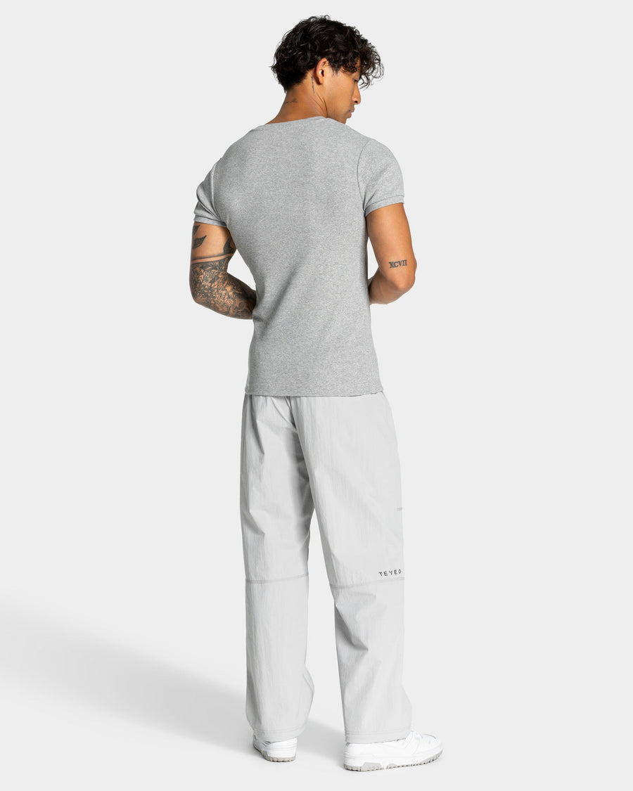 T-shirt côtelé Workout « gris clair »