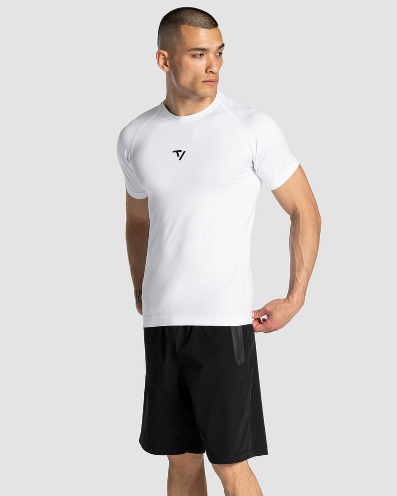 T-shirt Workout sans coutures « blanc »