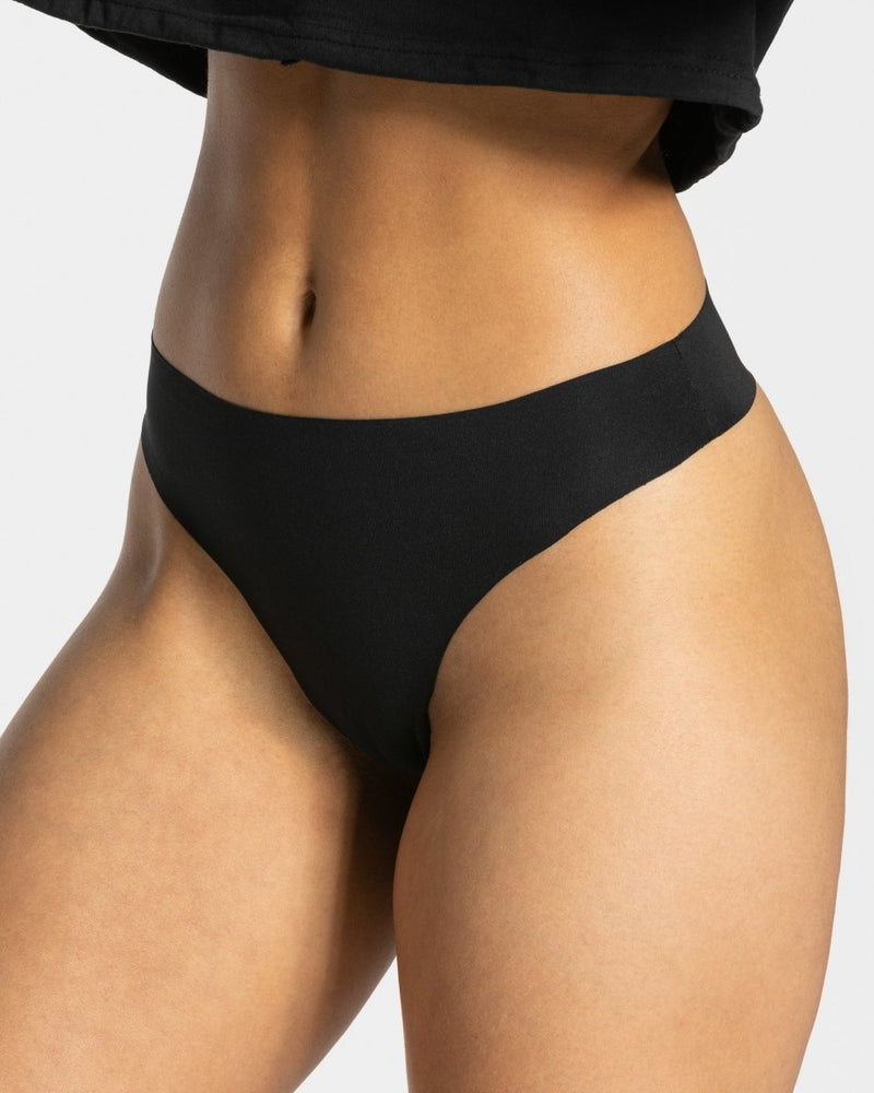 Tanga sans coutures (lot de 2) noir