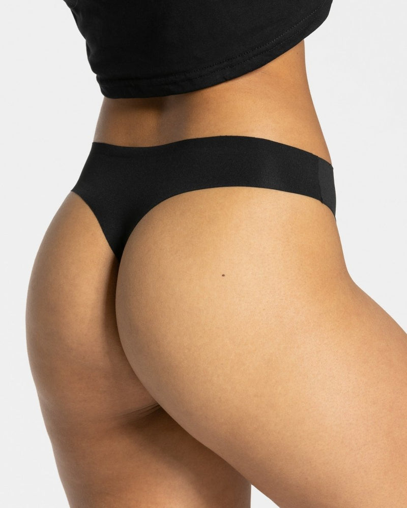 Tanga sans coutures (lot de 5) noir